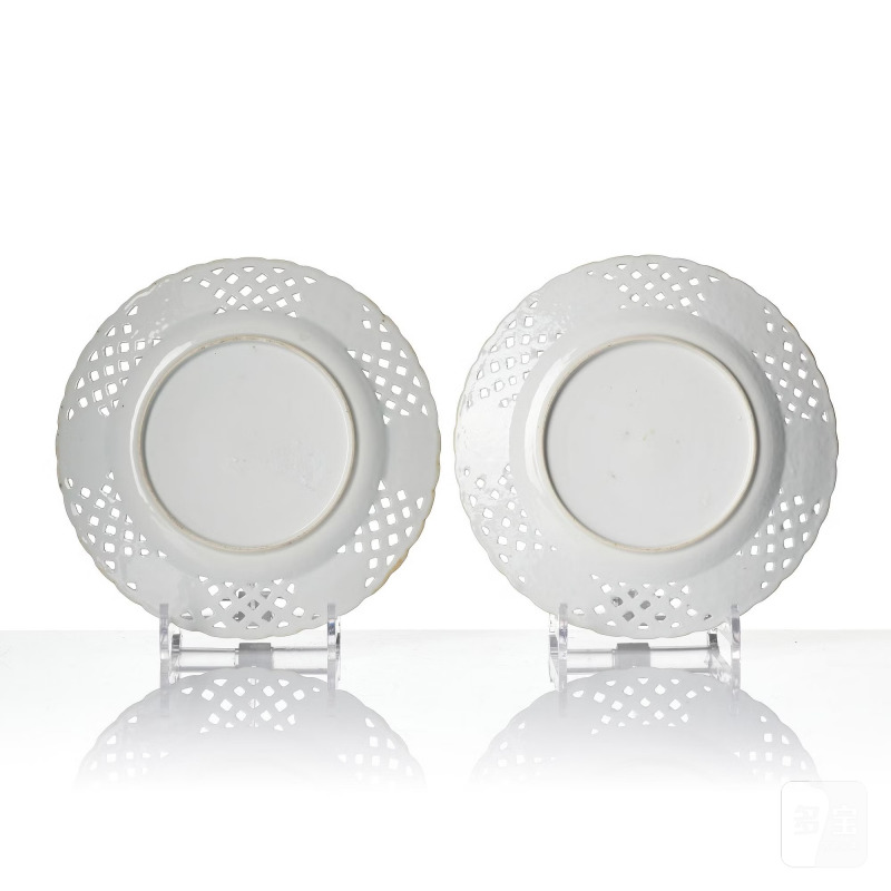A set of 11 blue and white dessert plates, - 图8